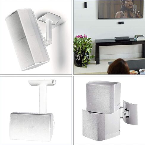 Wall Mount Ceiling Bracket Stand for UB-20 Series II Fit Bose CineMate Lifestyle (White) in Saudi Arabia