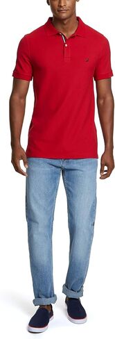 Nautica Men's Slim Fit Short Sleeve Solid Polo Shirt in Kuwait