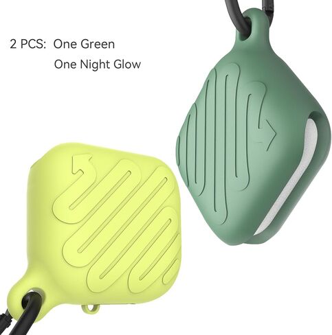 Waterproof Case for Airpods 3rd Generation (Black and Night Glow) in Saudi Arabia