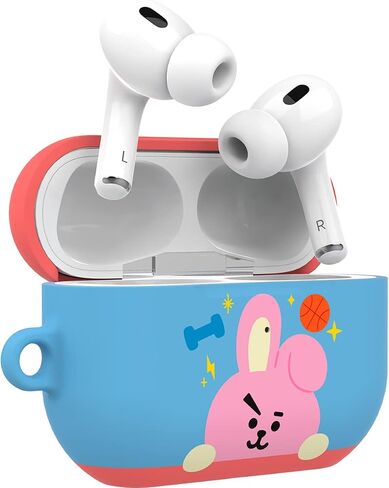 BT21 Official Merchandise for AirPods Pro 2 Case Cover Protective Hard Case with Keychain for AirPods Pro 2nd Generation (2022) - Cooky in Saudi Arabia