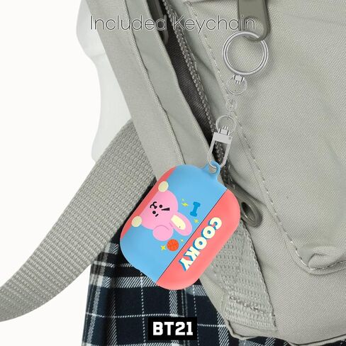 BT21 Official Merchandise for AirPods Pro 2 Case Cover Protective Hard Case with Keychain for AirPods Pro 2nd Generation (2022) - Cooky in Saudi Arabia