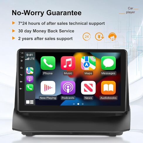 [2G+32G] Car Radio for Ford Fiesta 2009-2014, 9 inch Android Touch Screen Stereo, Carplay/Android Auto/WiFi/1080P/SWC/Bluetooth/Mirror Link+AHD Backup Camera+MIC in Saudi Arabia