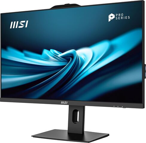 كمبيوتر مكتبي MSI Modern AM272P AIO: 27 بوصة FHD، Intel Core 7-150U، ذاكرة 32 جيجابايت، 1 تيرابايت M.2 NVMe SSD، WiFi 6E، BT 5.3، Windows 11 Pro: أسود 1M-818US in Saudi Arabia