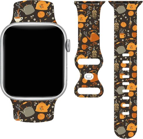 Fall Watch Band Compatible with Apple Watch 38mm 40mm 41mm 42mm 44mm 45mm 49mm, Iwatch Bands Adjustable Replacement for All Series in Kuwait