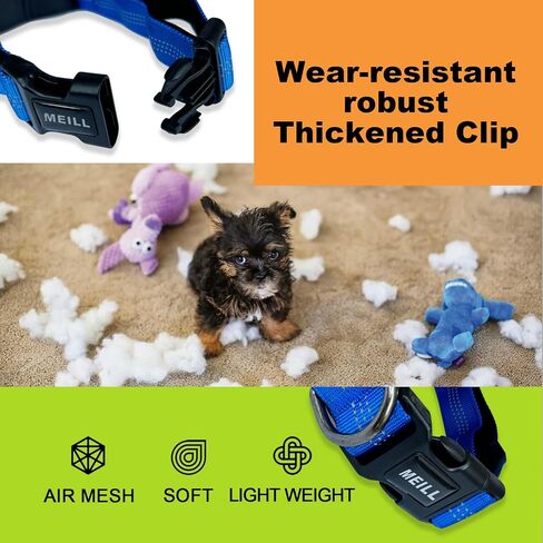 Tactics Dog Collar with Airtag Holder, Airtag Dog Collar, Waterproof Adjustable Dog Collar for Hiking, Camping, Double Locking with Metal Carabiner (Black, XL) in Saudi Arabia