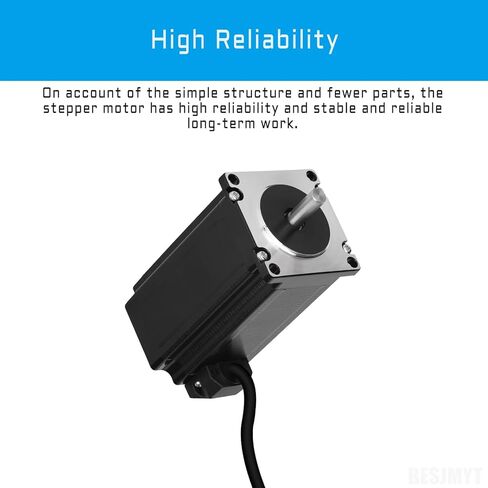 Nema 23 Stepper Motor 1350mNm/191.17oz.in 2000steps/rev 55MM(2.17in) ثنائي القطب 4.2A عزم دوران عالي 57 محرك مرحلتين للطابعة ثلاثية الأبعاد CNC طحن آلة الحفر الآلي، 2.25x2.25x2.17 بوصة in Kuwait