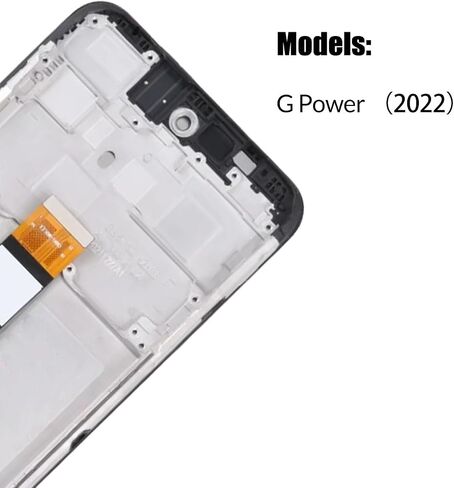 بديل لشاشة LCD Motorola Moto G Power 2022 مع إطار لـ Moto XT2165 XT2165-5، XT2165-3، XT2165DL LCD مجموعة رقمية لشاشة تعمل باللمس مع طقم إصلاح (أسود مع إطار) in Saudi Arabia