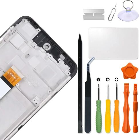 بديل لشاشة LCD Motorola Moto G Power 2022 مع إطار لـ Moto XT2165 XT2165-5، XT2165-3، XT2165DL LCD مجموعة رقمية لشاشة تعمل باللمس مع طقم إصلاح (أسود مع إطار) in Saudi Arabia