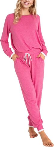 IFFEI Womens Pajama Sets 2 Piece Tie Dye Long Sleeve Loungewear Sweatshirt Outfits with Pockets in Saudi Arabia