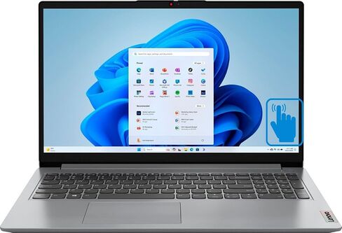 Lenovo Ideapad 1 Student & Business Laptop 15.6" Touchscreen IPS FHD Display (AMD Ryzen 7 5700U, 16GB RAM, 1TB SSD, AMD Radeon, SD Reader, WiFi 6, Bluetooth 5.2, Webcam, Win 10 Pro) w/DKZ Hub in Saudi Arabia