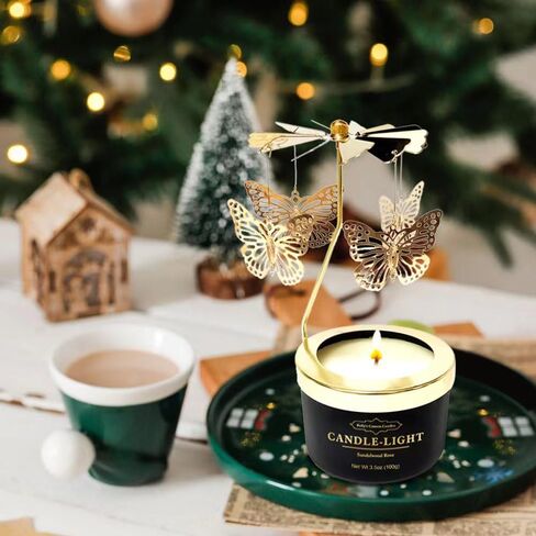 Birthday Gifts for Women,New Job Gift for Women,Rotatable Butterfly Candle Gift,6 oz Unique Candle Gifts for Colleagues,Mom and Wife,Birthday,Anniversary,Christmas and Thanksgiving. in Kuwait