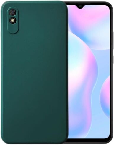 متوافق مع Xiaomi Redmi 9A أو 9AT أو 9A Sport Soft Liquid Silicone Gel غطاء خلفي أساسي للهاتف المحمول (وردي ناعم) in Saudi Arabia