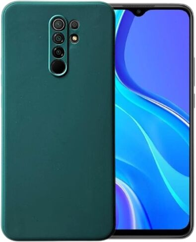 متوافق مع هاتف Xiaomi Redmi 9 أو 9 Prime من جل السيليكون السائل الناعم غطاء خلفي أساسي للهاتف المحمول (برتقالي) in Kuwait