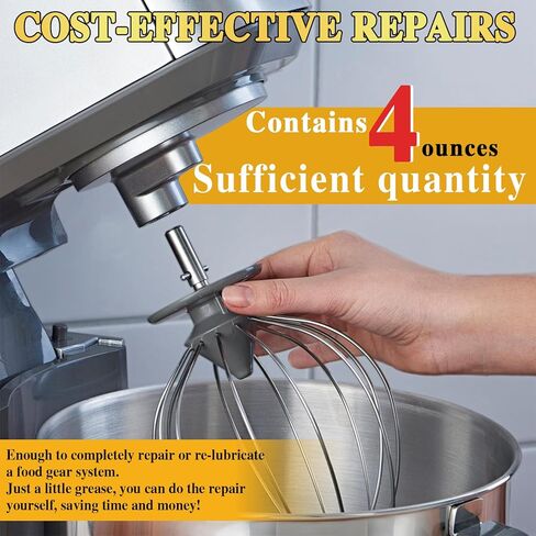 4.23 Oz Food Grade Grease for Kitchen Aid Stand Mixer, Universally for Kitchen Stand Mixer, Mixer Gear Attachments, with Stick and Brush(120g) in Saudi Arabia