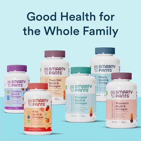 SmartyPants فيتامينات متعددة للرجال، علكات عضوية: CoQ10، ميثيلفولات، أوميغا 3 (ALA)، فيتامين D3، C، فيتامين B12، B6، فيتامين A، K والزنك لدعم المناعة، نباتي، 120 علكة (كمية تكفي لمدة 30 يومًا) in Kuwait