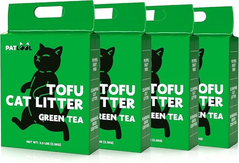 Tofu Cat Litter, Lightweight Natural Clumping Cat Litter Odor Control 99.9% Dust-Free, Flushable Low Tracking, 22 LB Total, Pack of 2 in Saudi Arabia