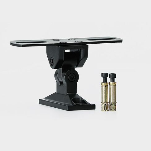 Uonlytech مكبر صوت قابل للتعديل على الحائط دعامات تثبيت في المنتصف مكبر صوت محيطي حامل حامل مكبرات صوت على رف الكتب، ضبط إمالة دوارة، طقم تثبيت مكبر صوت للمسرح المنزلي in Kuwait