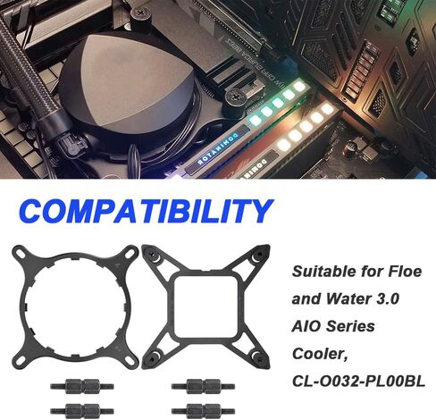 ترقية مجموعة دعامة LGA 1700 لمبردات NZXT Kraken Z73 Z X AIO، ومبرد سلسلة Floe and Water 3.0 AIO، CL-O032-PL00BL-A in Saudi Arabia