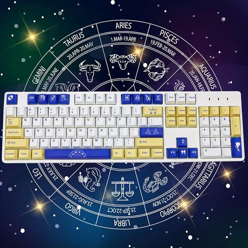 أغطية مفاتيح PBT، أغطية مفاتيح بنمط كوكبة 135 مفتاحًا للوحة المفاتيح الميكانيكية Cherry Gateron MX (وردي) in Saudi Arabia