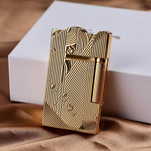 Sanji Lighter Metal Mermaid Lighters Retro Nostalgic One-Piece Pulley Lighter Refillable Kerosene Soft Flame Lighter Butane Free Birthday Boyfrieng Girlfriend Present in Saudi Arabia