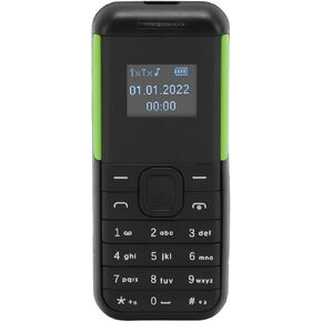 Small Mini Phone, 2G GSM Dual SIM Unlocked Smartphone, 0.66inch Screen 380mah Kids Phone Small Smartphone, Bluetooth Sound Player Basic Phone (Yellow)