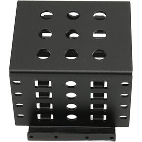 GLOGLOW 2.5 Inch HDD Mounting Rack, 2.5 Inch Hard Disk Drive Rack Strong Space Expansion Aluminum Alloy for 2.5 Inch IDE (Black)