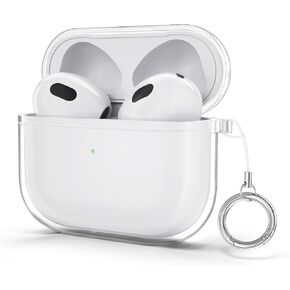 IEOVIEE Compatible AirPods 3rd Generation Case, Clear Airpods 3 Case Soft TPU Protective Shockproof iPods 3rd Case for Apple AirPods 3 Gen Case - Crystal Clear