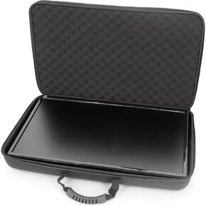 CASEMATIX Portable Monitor Case for 15.6" to 24" Gaming Monitors or Laptop Portable Screens, Hard Shell EVA Screen Cover with Padded Foam, Fits Accessories for 15.6 to 17.3 Inch Screens (Gray)