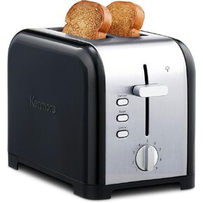Kenmore 2-Slice Toaster, Stainless Steel, Extra Wide Slots, Bagel and Defrost Functions, 9 Browning Levels, Removable Crumb Tray, for Bread, Toast, English Muffin, Toaster Strudel in Saudi Arabia