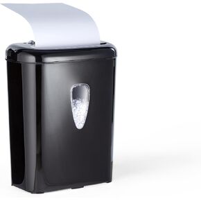 Amazon Basics Micro Cut Paper Shredder, CD, and Credit Card Shredder, 8 Sheet (New Model), Black