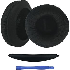 Ear Pads Replacement for JBL Headphones with Headband - Memory Foam Cushions for JBL Headset Tune 500 510 520 560 590, 500BT 510BT 520BT 450BT, JR300 300BT (Black)
