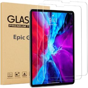 [2 Pack] Epicgadget Screen Protector for iPad Pro 11 4th Generation (2022 Release), Tempered Glass Screen Protector Face ID Compatible/Scratch Resistant for Apple iPad Pro 11 (2022/2021/2020/2018)