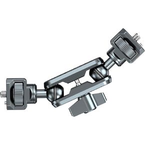 360° Rotation Magic Arm with 17mm Ball Head, Mini Magic Arm with 1/4" Screw on Both Ends, Aluminum Magic Arm Compatible with Phone Tripod Mount/iPad Tripod Mount-Max Load 6.6 lb/3kg