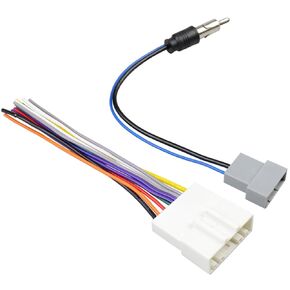 Stereo Wiring Harness Antenna Kit Replacement for Nissan Altima Frontier Versa Titan Sentra Maxima Juke Murano Subaru Radio Harness Adapter 20Pin Car Stereo Wire Connector