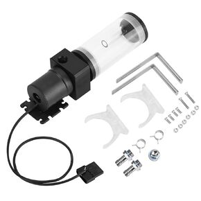 Water Cooling Pumpe Reservoir Combo, Acrylic DIY Water Cooling Reservoir, PC Water Pump for Computer PC CPU Water Cooling (300mm)