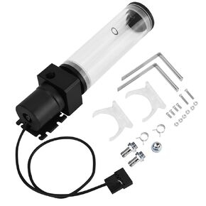 Water Cooling Pumpe Reservoir Combo, Acrylic DIY Water Cooling Reservoir, PC Water Pump for Computer PC CPU Water Cooling (300mm)