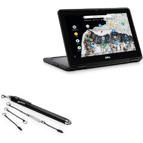 BoxWave Stylus Pen Compatible with Dell Chromebook 11 2-in-1 3100 (P30T) - EverTouch Capacitive Stylus, Fiber Tip Capacitive Stylus Pen for Dell Chromebook 11 2-in-1 3100 (P30T) - Jet Black
