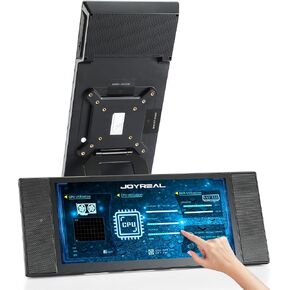 Portable Touchscreen Monitor for Laptop, 12.3'' Screen Extender VESA Computer Temperature Monitor CPU GPU PC Temp Second Display with USB,Type-C,Mini HDMI Port
