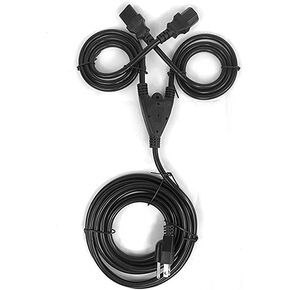 [UL Listed] OMNIHIL 10FT 3 Prong Power Cord Splitter Compatible with Bose F1 Model 812 Flexible Array Loudspeaker