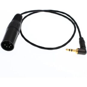 DRRI 5 Pin XLR Male to 3.5mm TRS Male Jack Stereo Audio Cable for ARRI XT