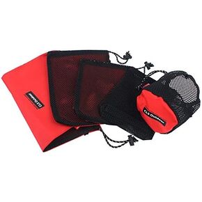 Drawstring Ditty Bags Nylon Mesh Outdoor Camping Travel Storage 5Pcs