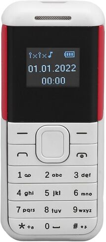 هاتف صغير صغير، هاتف ذكي 2G GSM ثنائي شريحة الاتصال غير مقفل، شاشة 0.66 بوصة 380 مللي أمبير في الساعة للأطفال هاتف ذكي صغير، مشغل صوت بلوتوث هاتف أساسي (أصفر) in Saudi Arabia