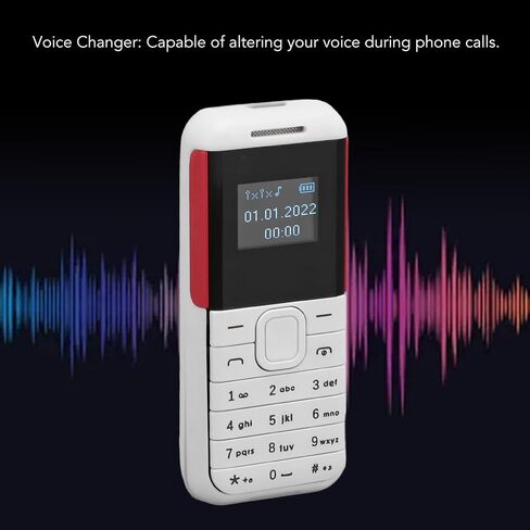 هاتف صغير صغير، هاتف ذكي 2G GSM ثنائي شريحة الاتصال غير مقفل، شاشة 0.66 بوصة 380 مللي أمبير في الساعة للأطفال هاتف ذكي صغير، مشغل صوت بلوتوث هاتف أساسي (أصفر) in Saudi Arabia