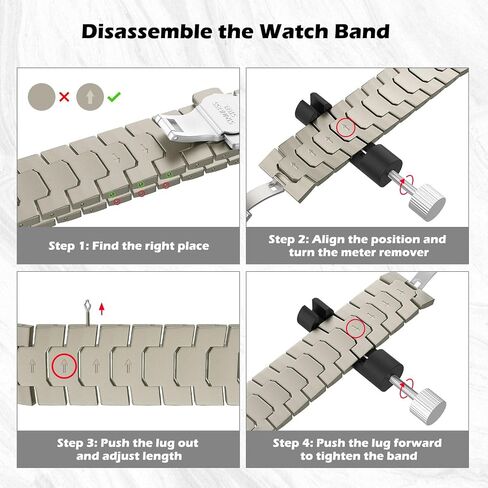 MoKo Titanium Band Compatible with Apple Watch 49mm 45mm 44mm 42mm, Adjustable Sport Strap Wristband for Iwatch Ultra2 Ultra Series 9/8/7/6/5/4/3/2/1/SE with Butterfly Buckle for men, Titanium in Saudi Arabia