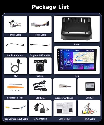 8 Core 4G 64G Car Radio Stereo for Ford Fiesta 2009-2014 with 9inch 1280x720P IPS Touchscreen/Wireless CarPlay/Android Auto/Canbus/DSP/46 EQ/BT 5.0/GPS/WiFi/4G LET/MirrorLink/AHD Backup Camera in Saudi Arabia