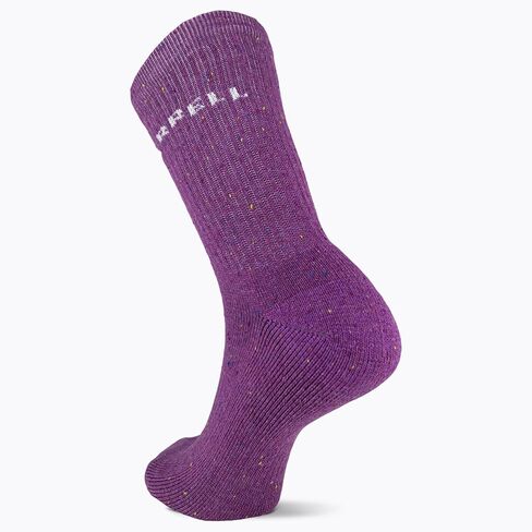 Merrell Unisex-adults Men's and Women's Speckled Wool Blend Crew Socks - Unisex Moisture Wicking in Kuwait