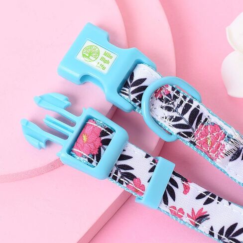 مايل هاي لايف | الياقات الكلبة فتاة | طوق باندانا لطيف | أطواق من نسيج القطن والبوليستر الناعم للكلاب الصغيرة | نمط الزهرة والفاكهة (جوز الهند، الياقة، باندانا-S) in Kuwait