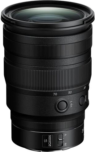 Nikon Nikkor Z 24-70mm f/2.8 S Optical Zoom Lens Z (20089) + 64GB Memory Card + Filter Kit + Backpack + Card Reader + Corel Photo Software + Flex Tripod + Cap Keeper + More (Renewed) in Saudi Arabia