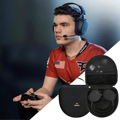 حافظة تخزين صلبة من Aproca لسماعات الألعاب اللاسلكية متعددة المنصات الجديدة SteelSeries Arctis Nova 7X، متوافقة مع سماعات الرأس المزدوجة SteelSeries Arctis 7+ / 9 in Saudi Arabia