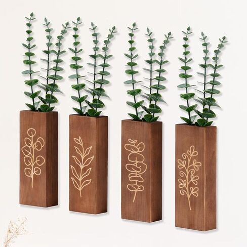 3D Wooden Arch Boho Wall Art, Wooden Flower Wall Decor, Boho Floral Mid Century Modern Wall Decor for Living Room, Office, Bedroom, Kitchen, Home Office, Bathroom(Set of 3, 12x16 inch, Green+Blue+Red) in Saudi Arabia